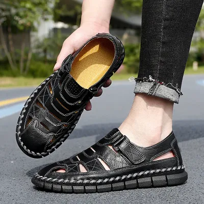 FLEX GLIDE GENUINE LEATHER SANDALS